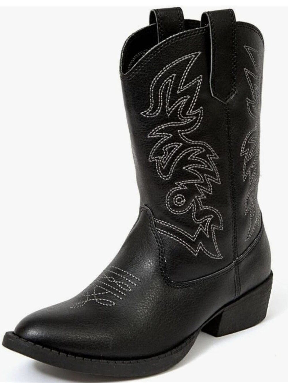 Mustang Black Western Cowboy Boots Size 6T